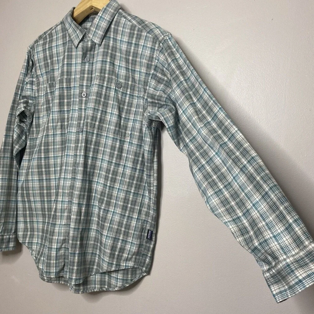 Patagonia‎ Fjord Flannel Long Sleeve Button Up Shirt Mens Size M